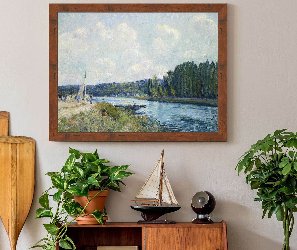The Banks Of The Oise by Alfred Sisley