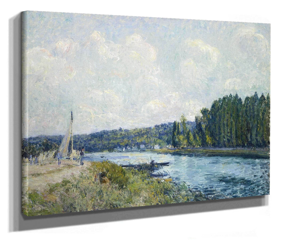 The Banks Of The Oise by Alfred Sisley
