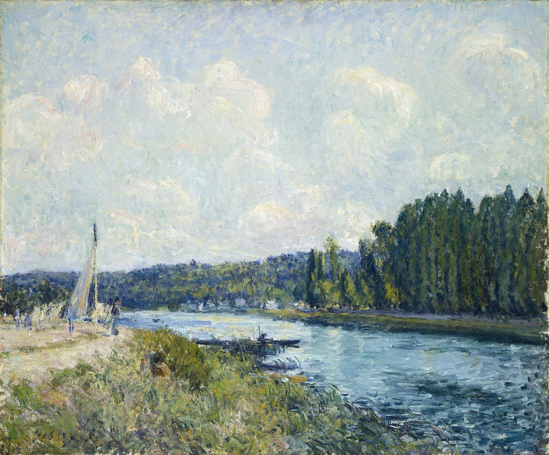 The Banks Of The Oise by Alfred Sisley