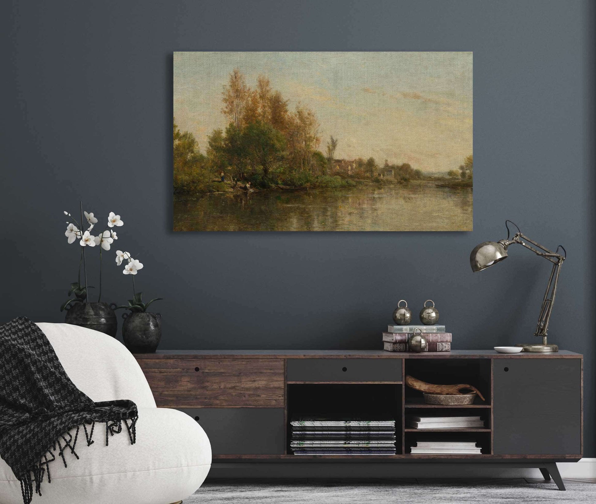 The Banks Of The Oise by Charles Francois Daubigny