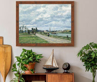 The Banks Of The Oise Near Pontoise by Camille Pissarro