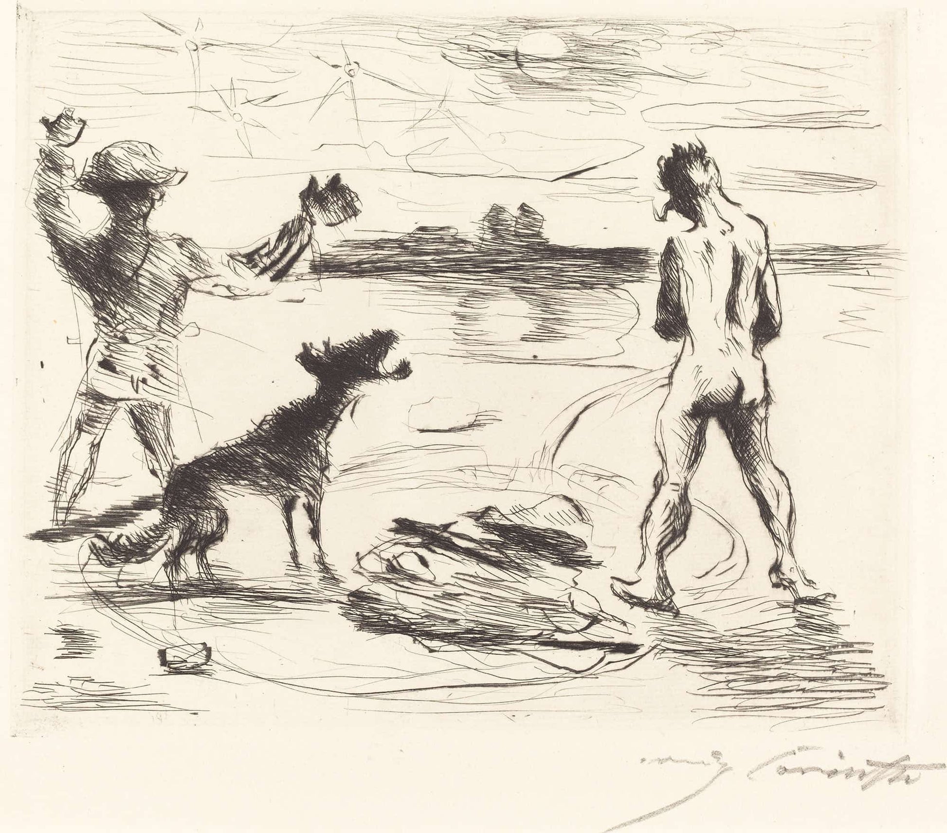 The Banquet Of Trimalchio Plvii by Lovis Corinth