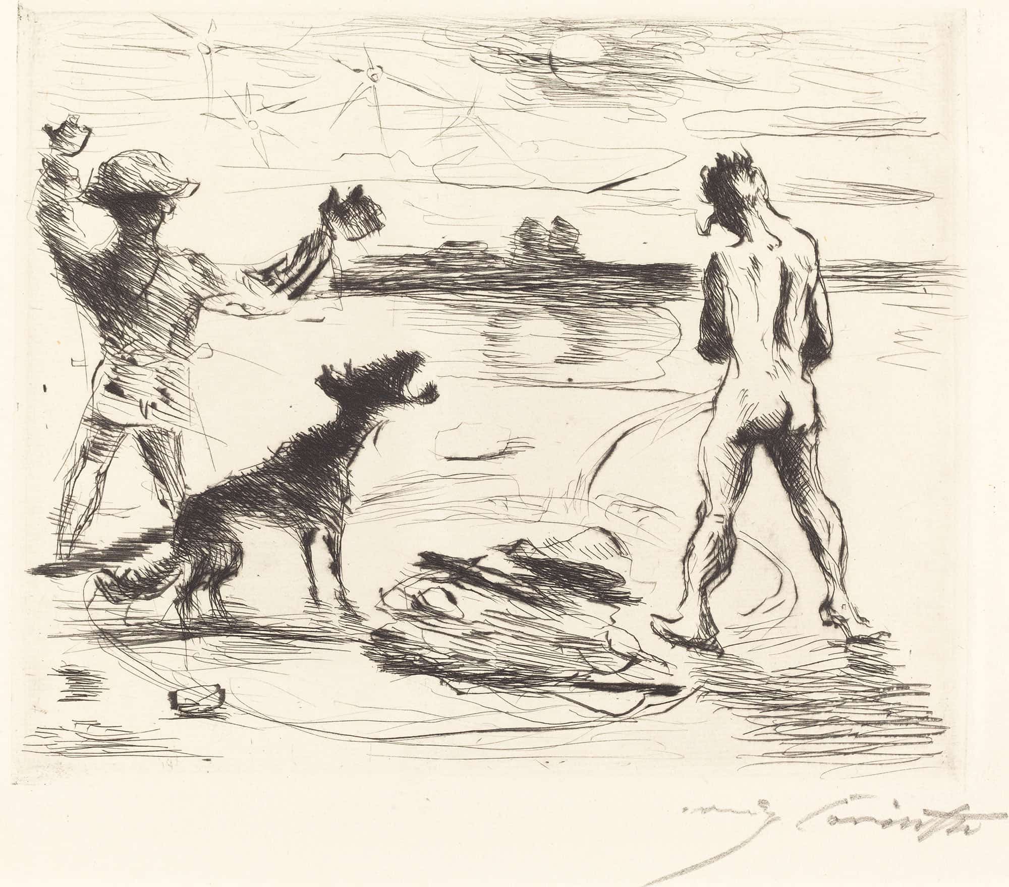 The Banquet Of Trimalchio Plvii by Lovis Corinth