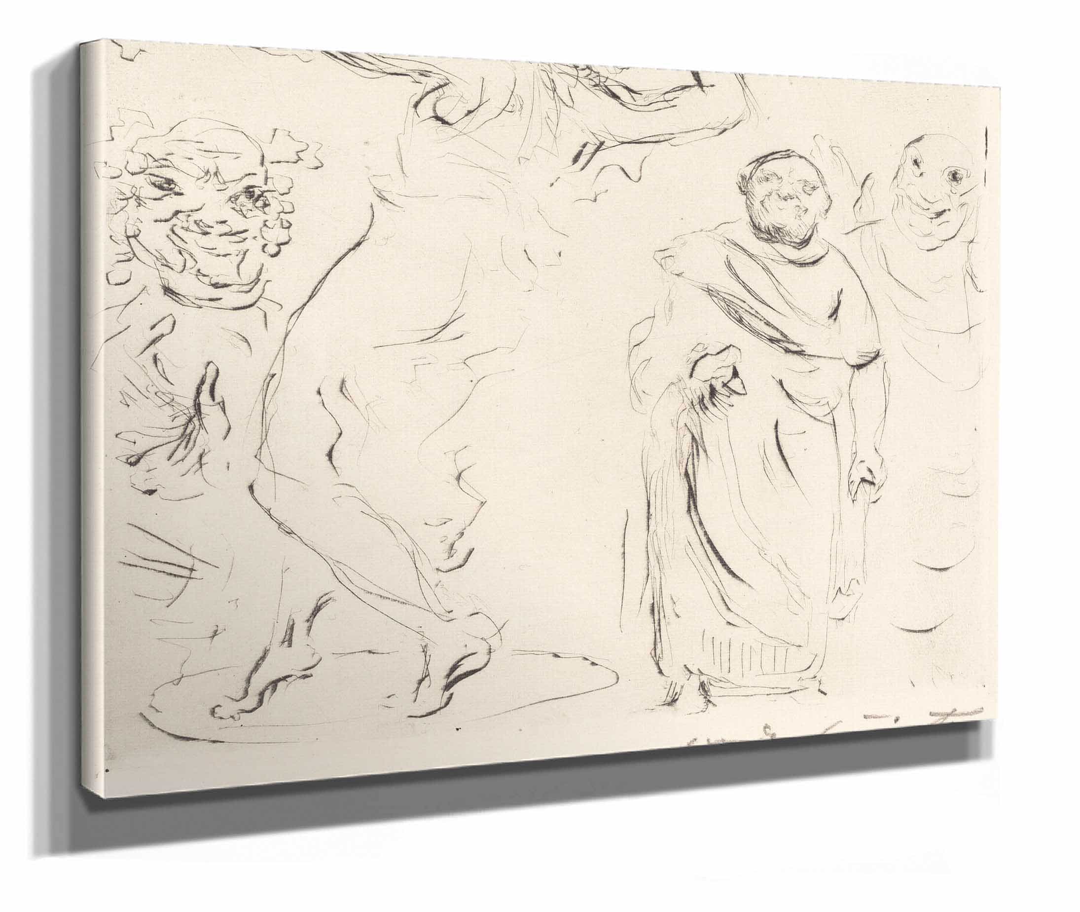The Banquet Of Trimalchio Plxi by Lovis Corinth
