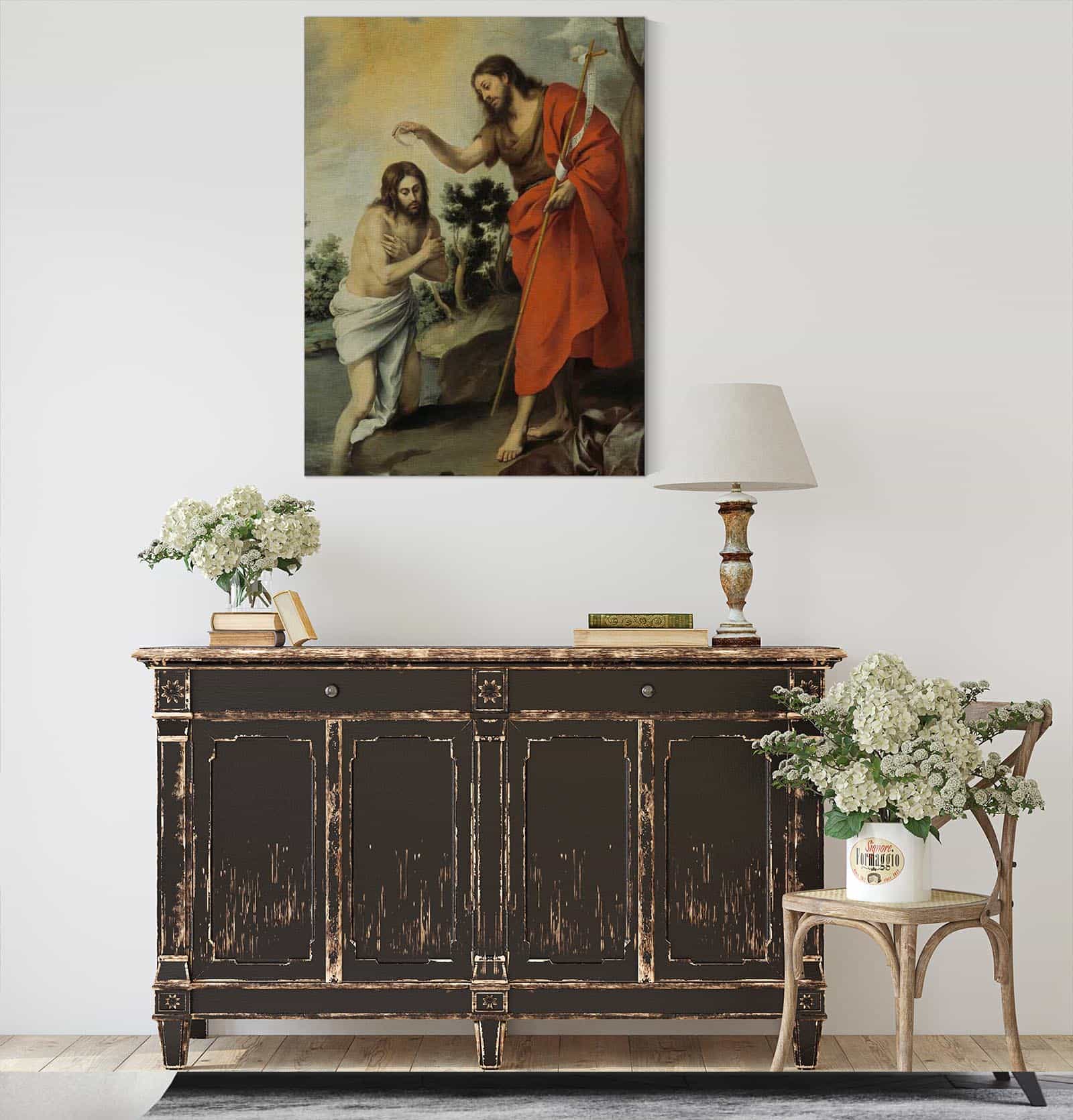 The Baptism Of Christ by Bartolome Esteban Murillo