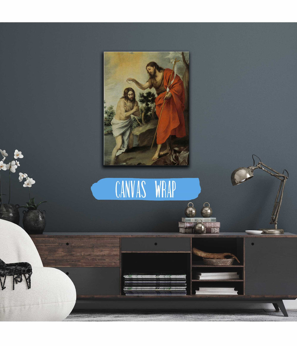 The Baptism Of Christ by Bartolome Esteban Murillo