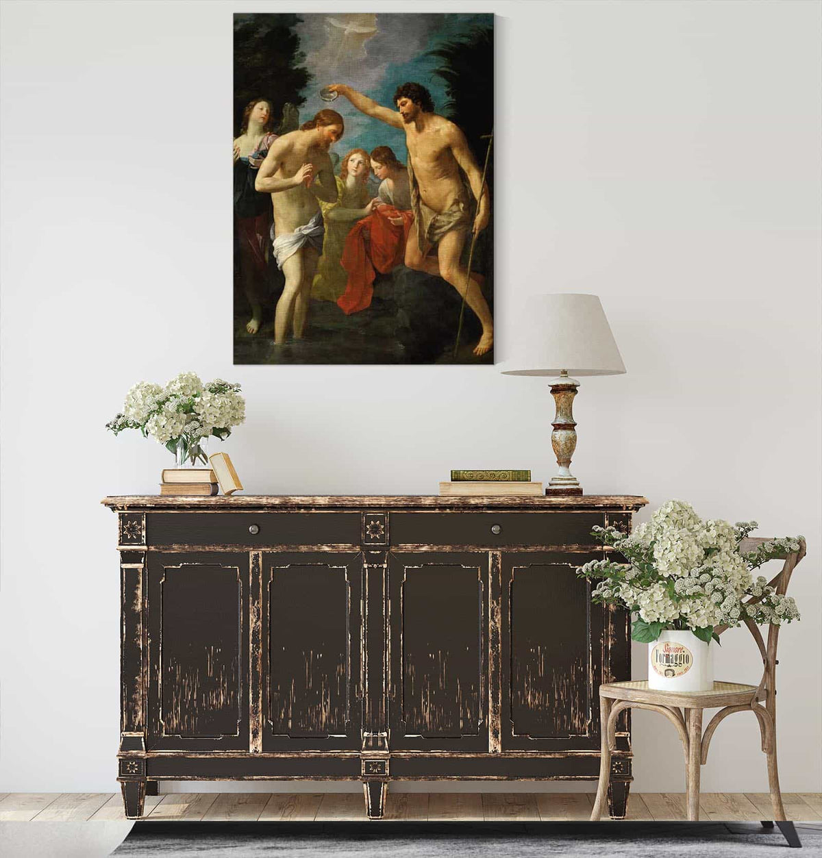 The Baptism Of Christ by Guido Reni