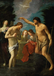 The Baptism Of Christ by Guido Reni