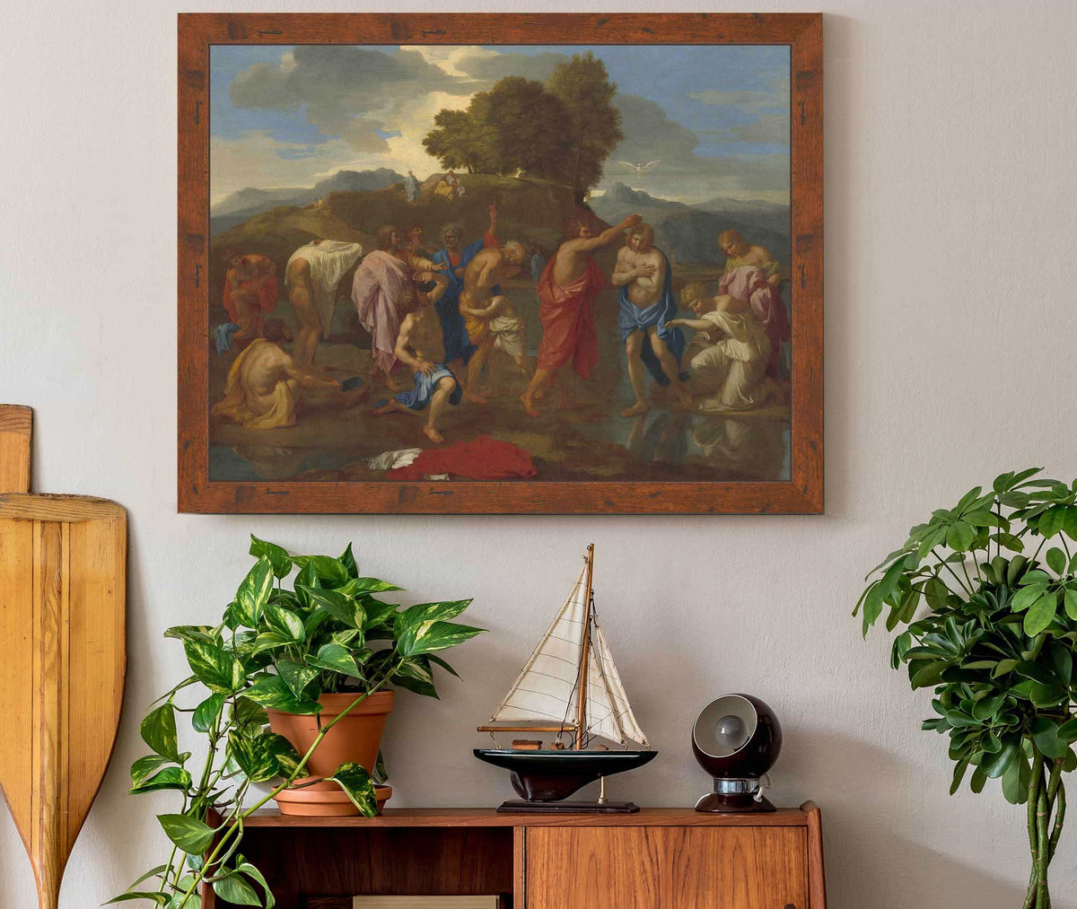 The Baptism Of Christ by Nicolas Poussin