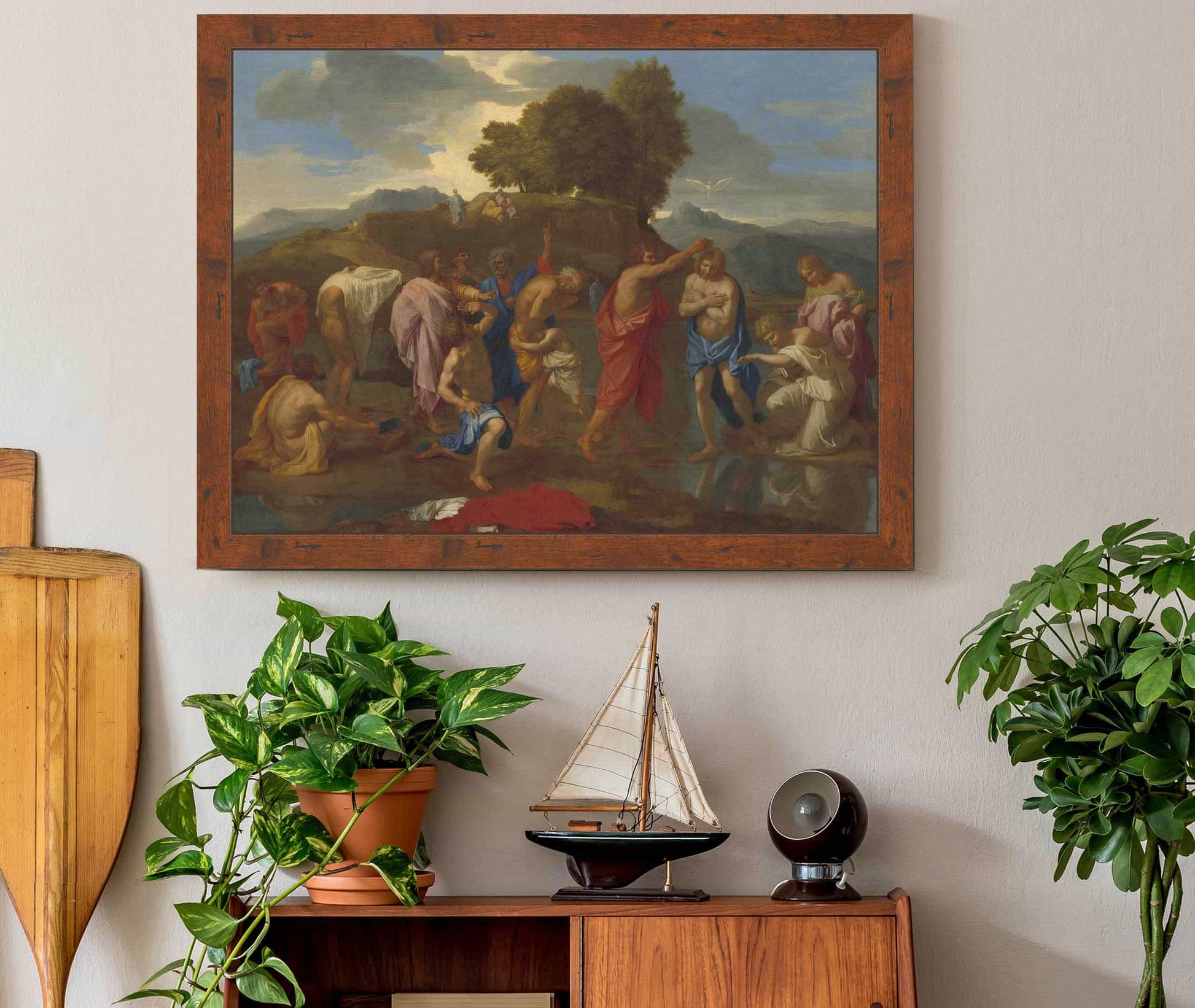 The Baptism Of Christ by Nicolas Poussin