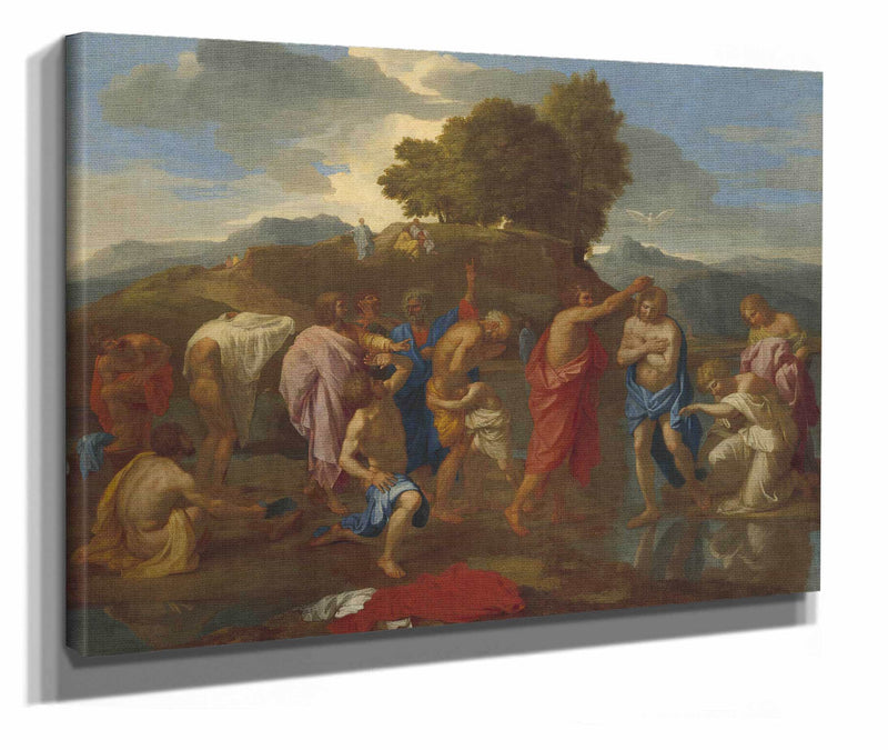 The Baptism Of Christ by Nicolas Poussin