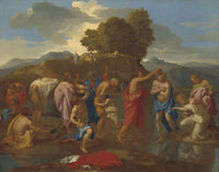 The Baptism Of Christ by Nicolas Poussin