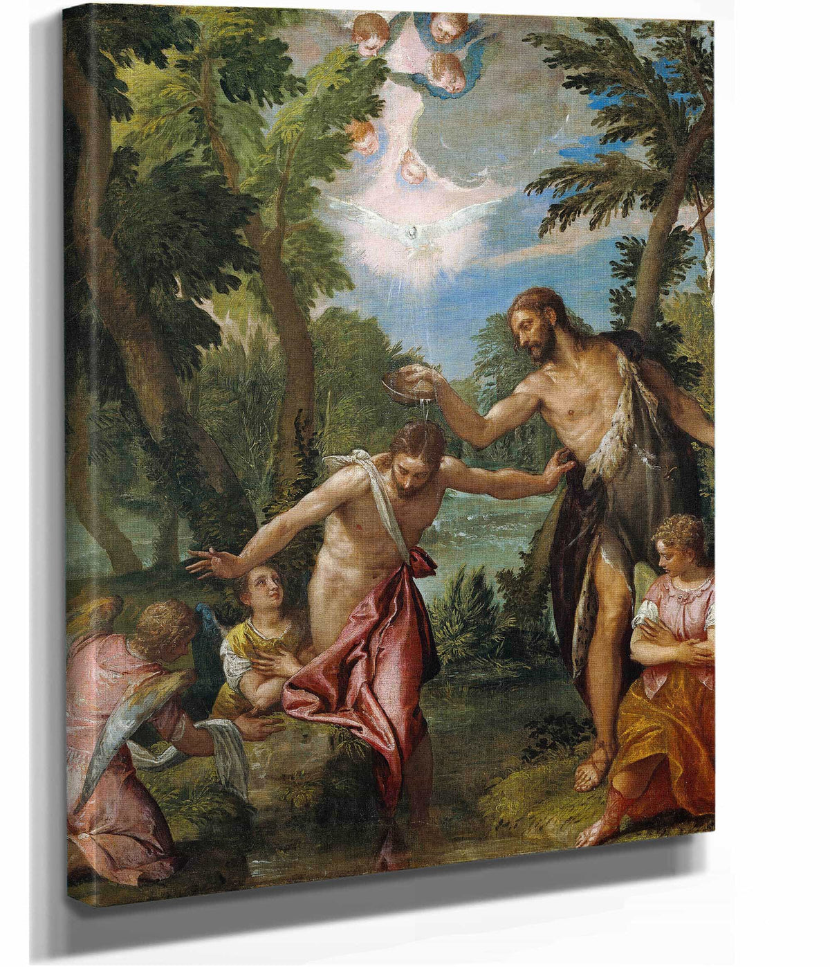 The Baptism Of Christ  by Paolo Veronese