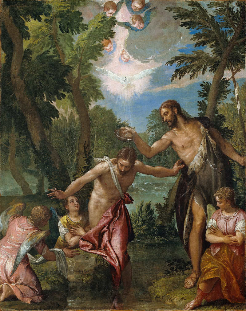 The Baptism Of Christ  by Paolo Veronese