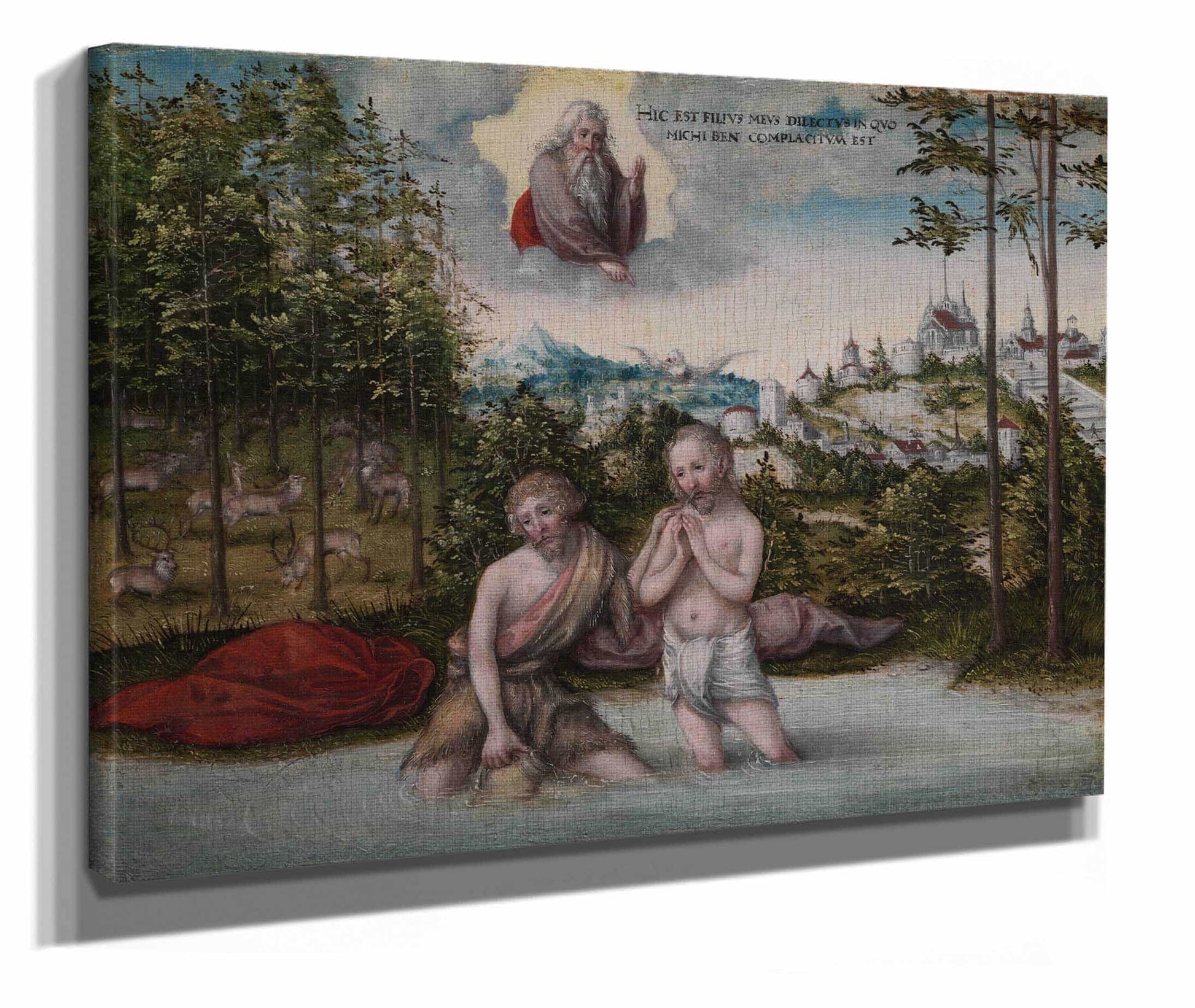 The Baptism Of Christ S by Lucas Cranach The Elder