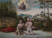 The Baptism Of Christ S by Lucas Cranach The Elder