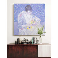 The Basket Of Flowers by Frederick Carl Frieseke