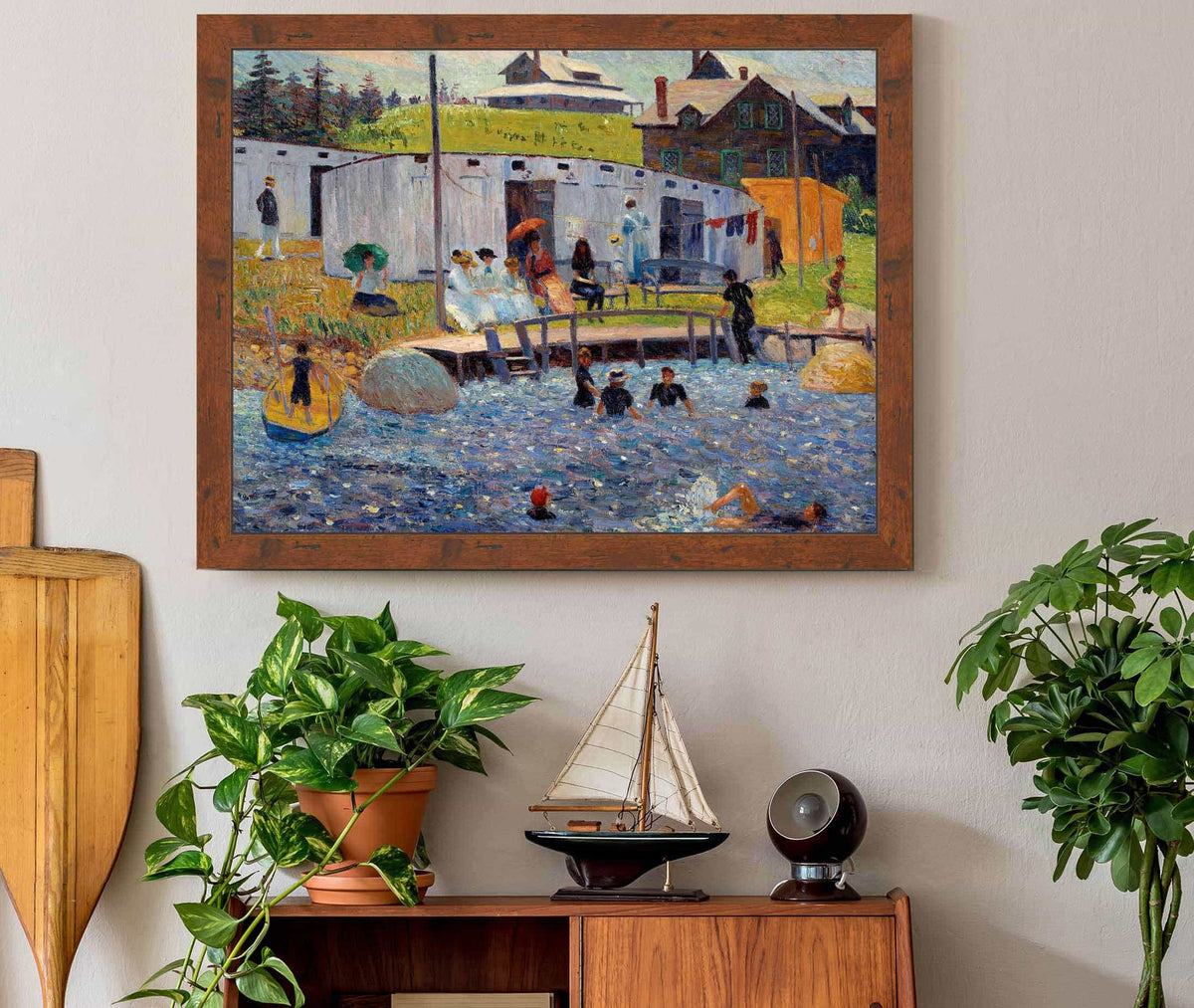 The Bathing Hour Chester Nova Scotia by William James Glackens