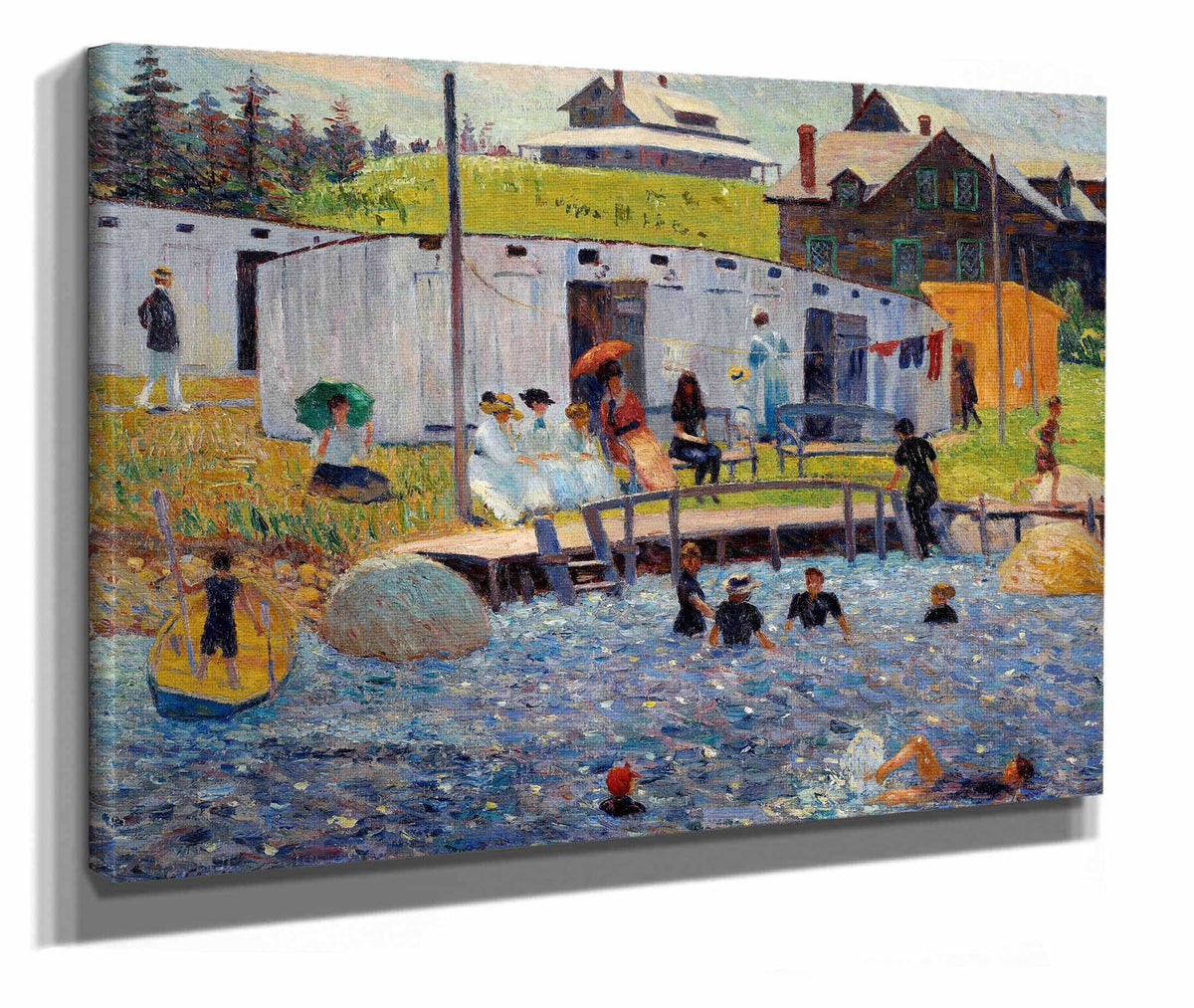 The Bathing Hour Chester Nova Scotia by William James Glackens