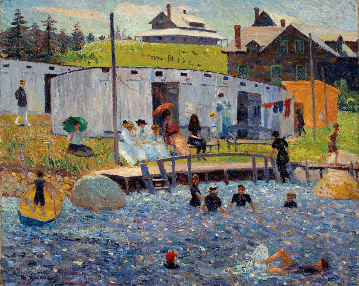 The Bathing Hour Chester Nova Scotia by William James Glackens