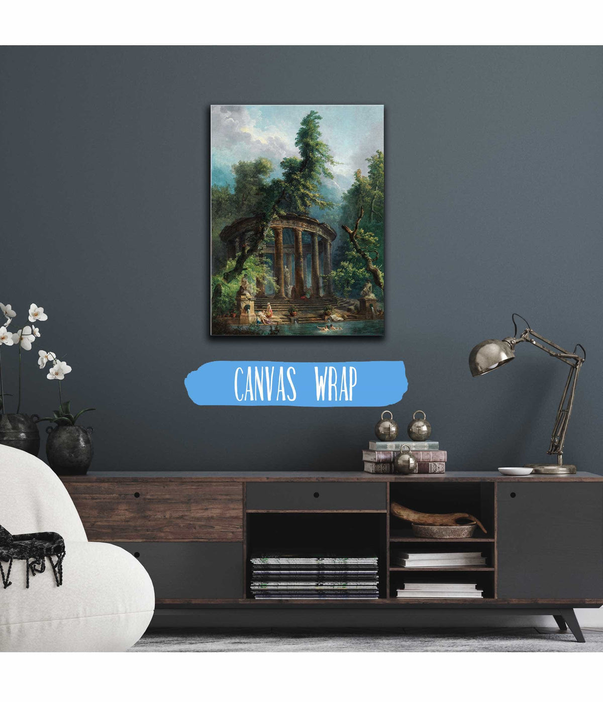 The Bathing Pool by Hubert Robert