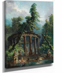 The Bathing Pool by Hubert Robert
