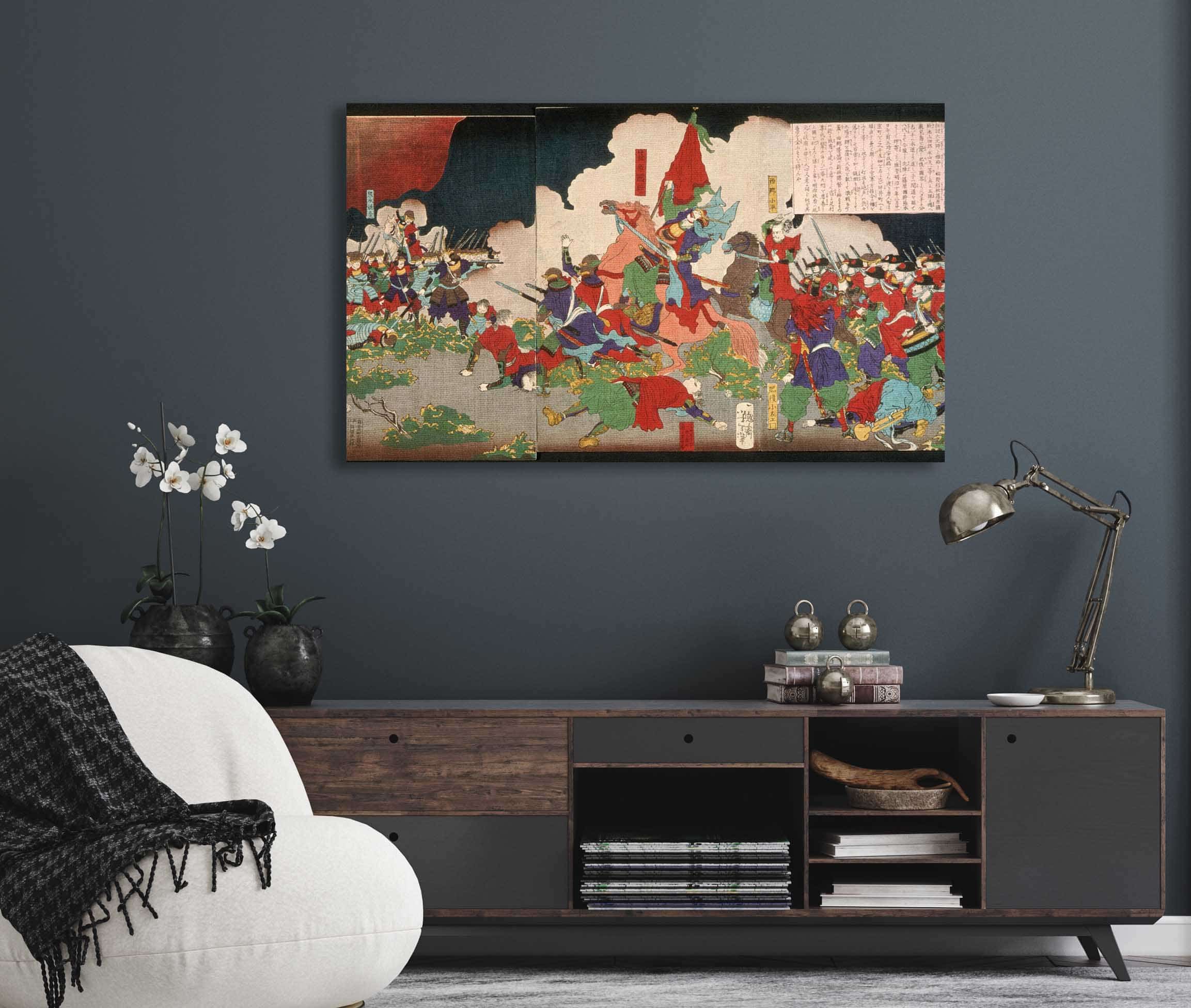 The Battle At Kagoshima by Tsukioka Yoshitoshi