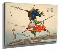 The Battle At Uji Bridge by Tsukioka Yoshitoshi