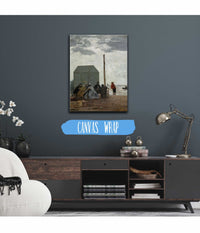 The Beach At Deauville by Eugene Boudin