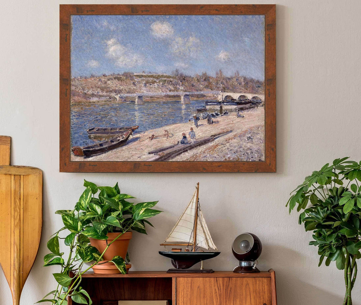 The Beach At Saint Mammes by Alfred Sisley