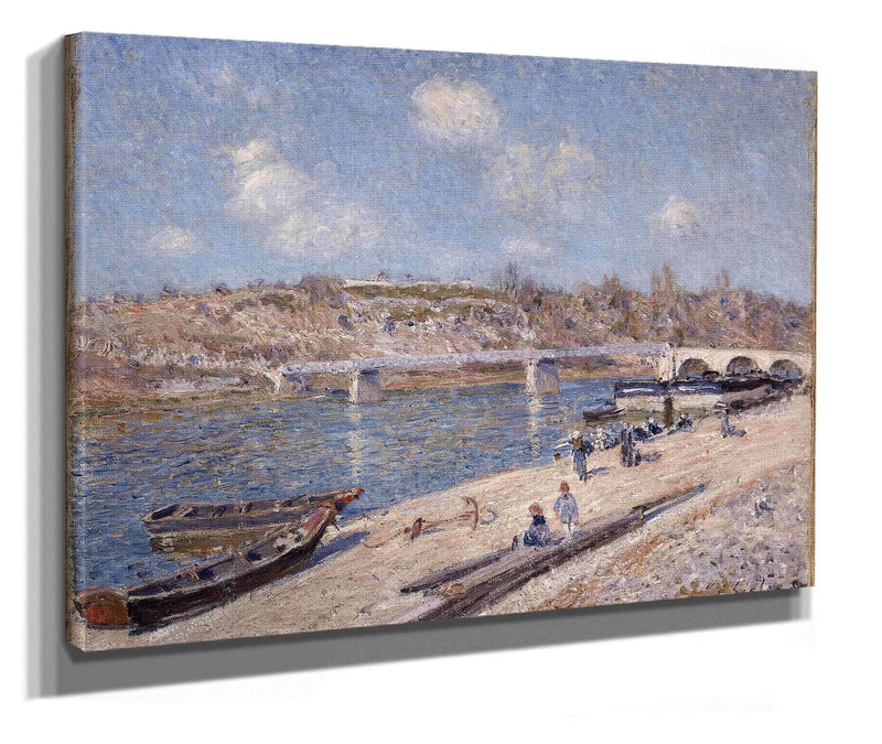 The Beach At Saint Mammes by Alfred Sisley