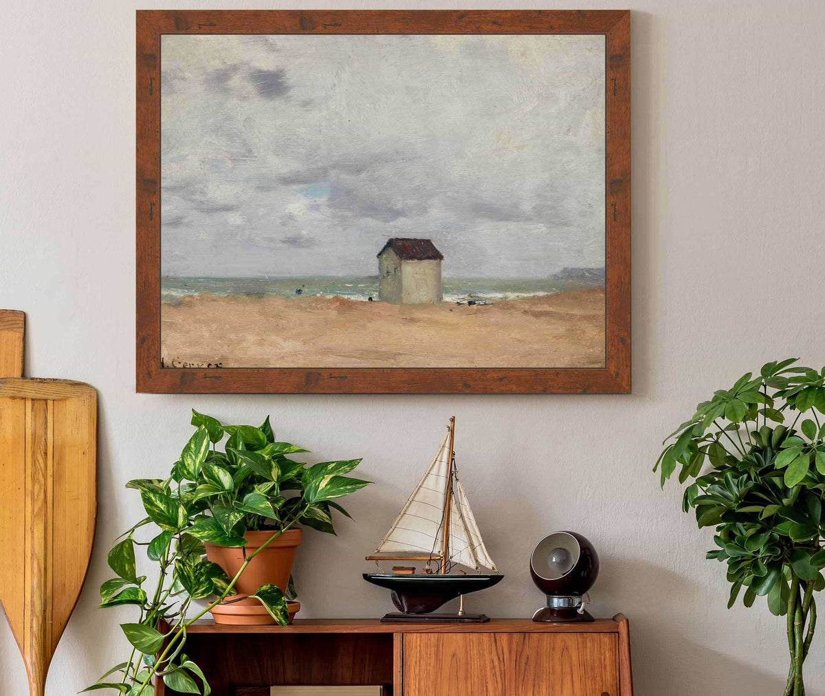 The Beach At Trouville S by Henri Gervex