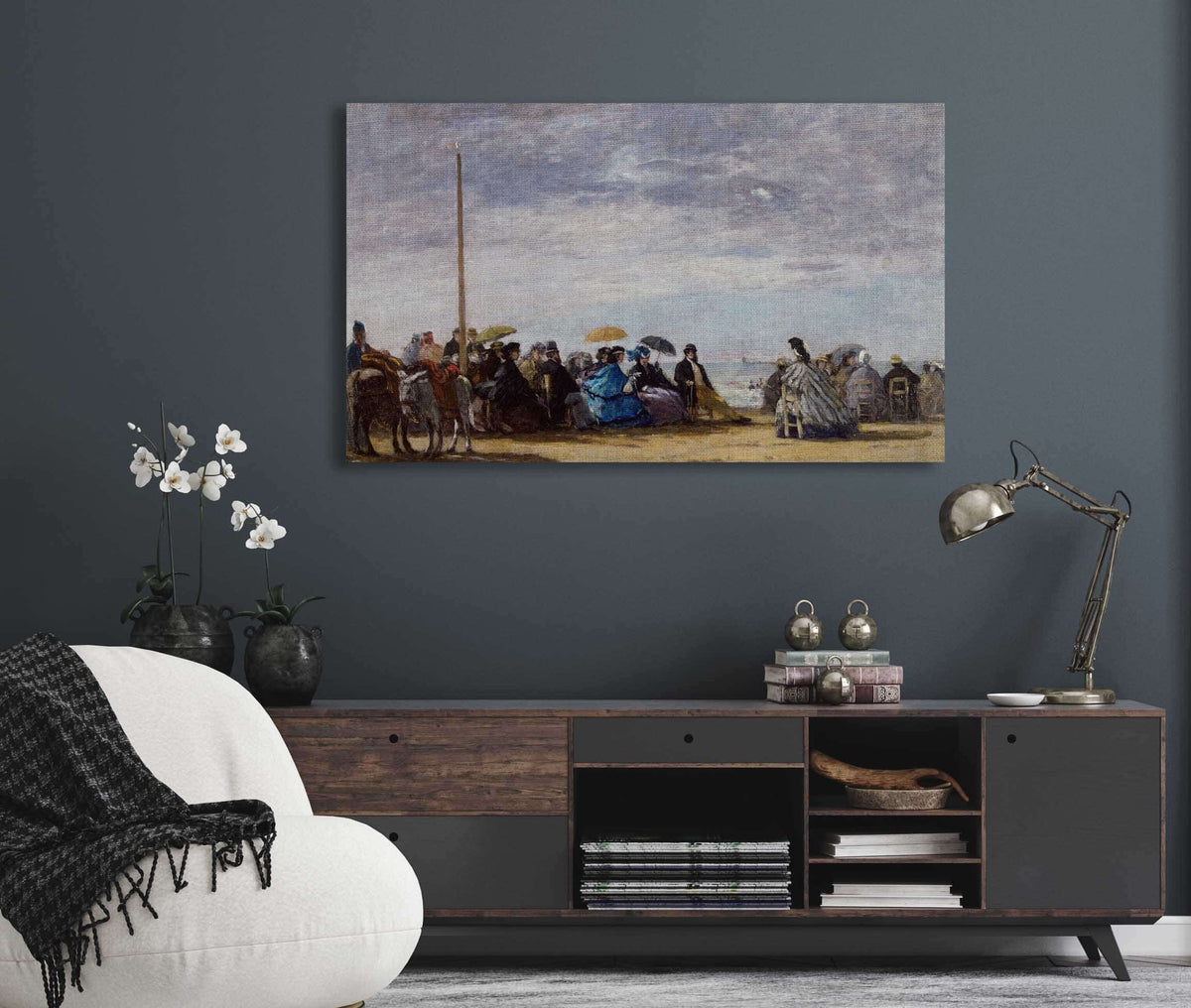 The Beach  by Eugene Boudin