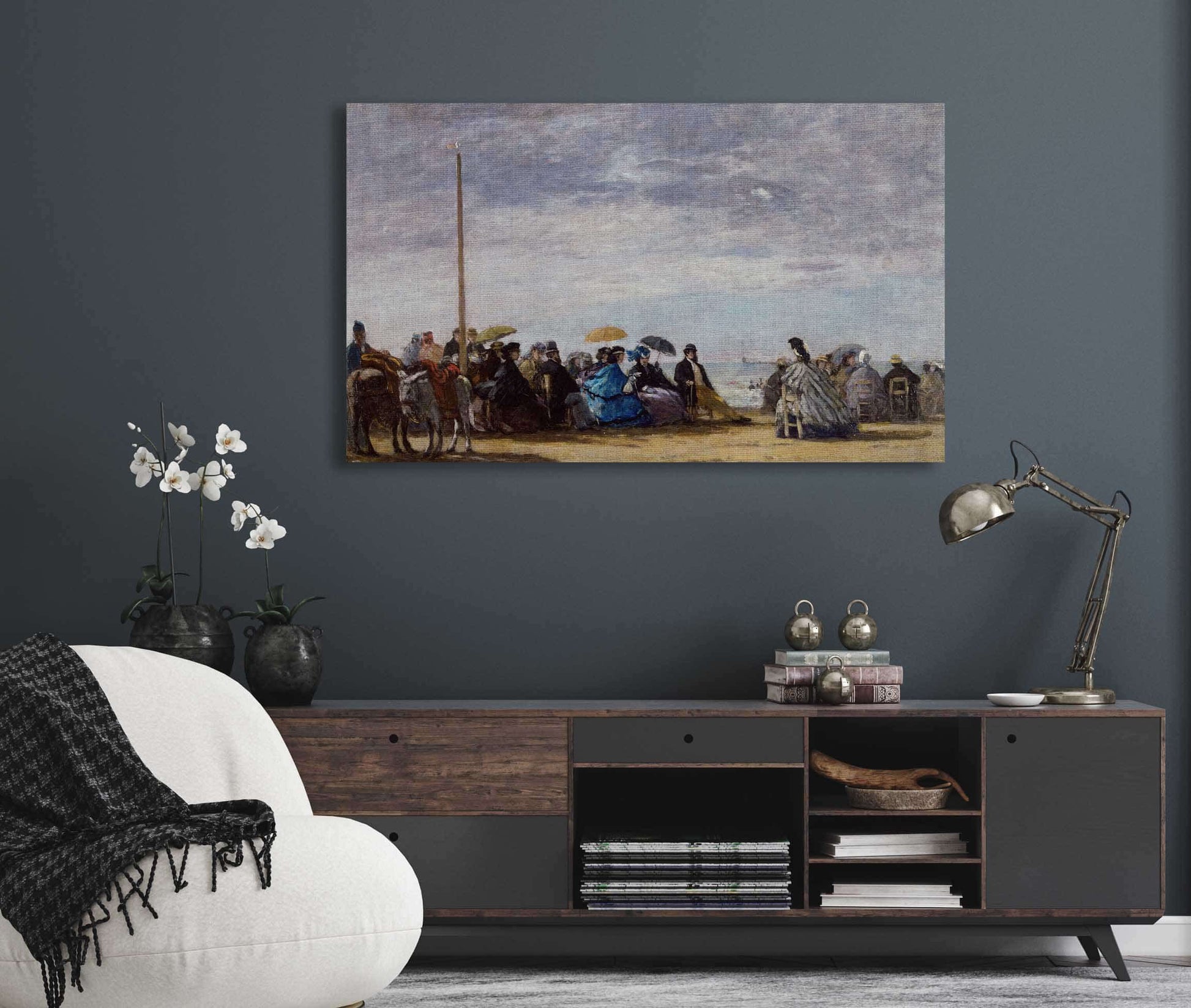The Beach  by Eugene Boudin