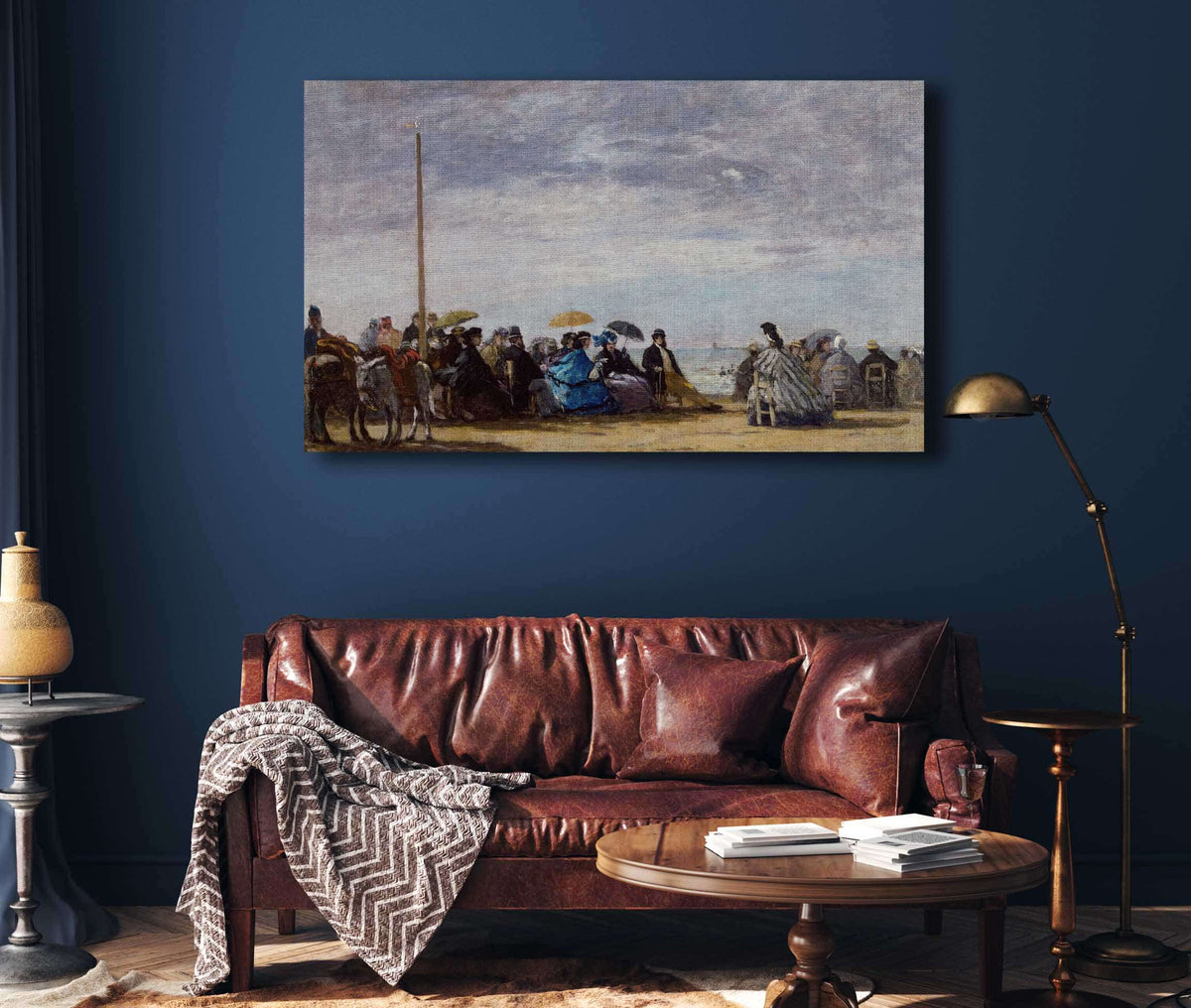 The Beach  by Eugene Boudin