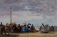 The Beach  by Eugene Boudin