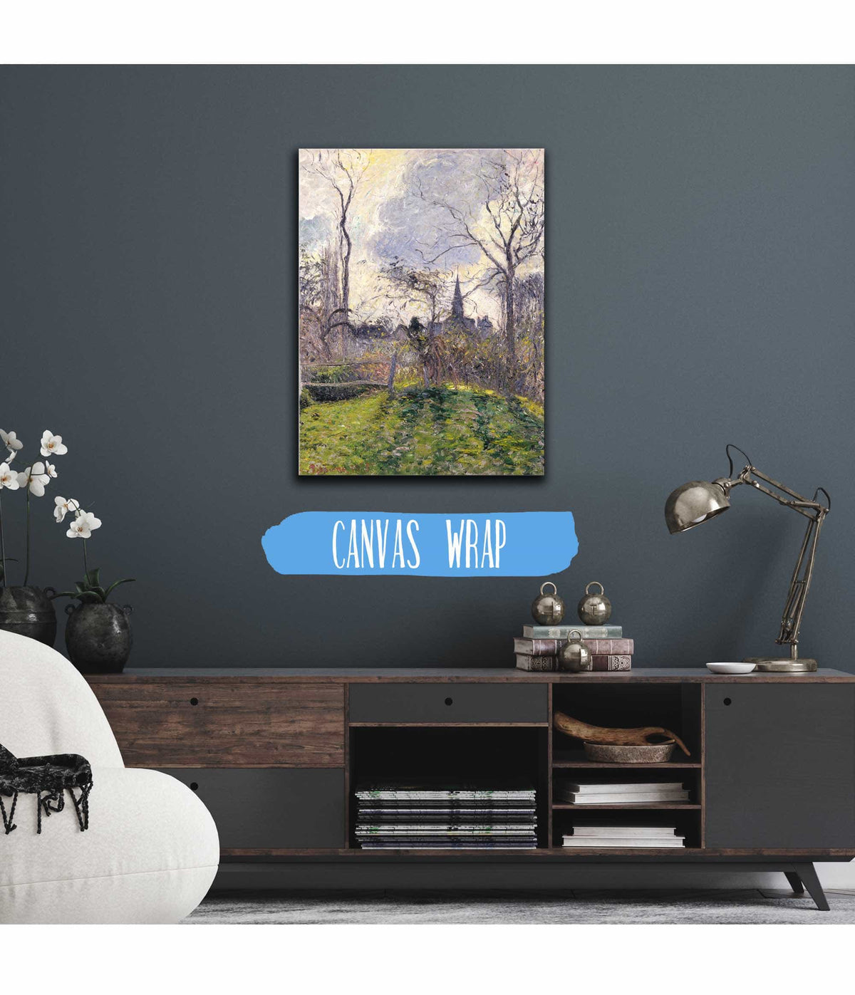 The Bell Tower Of Bazincourt by Camille Pissarro