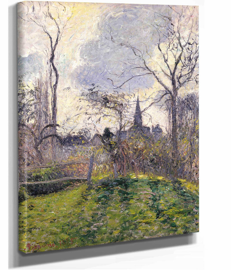 The Bell Tower Of Bazincourt by Camille Pissarro