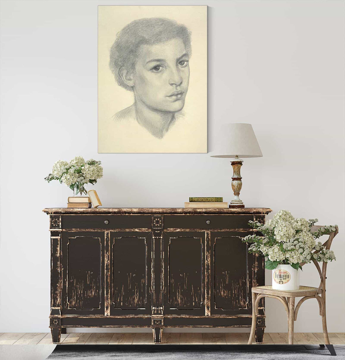 The Beloved Study For The Black Girl by Dante Gabriel Rossetti