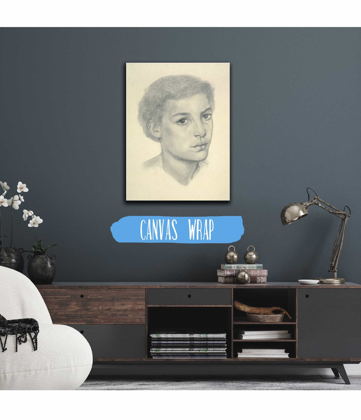 The Beloved Study For The Black Girl by Dante Gabriel Rossetti