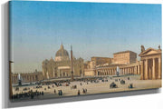 The Benediction Of Pius Ix In St Peters Square Rome by Ippolito Caffi