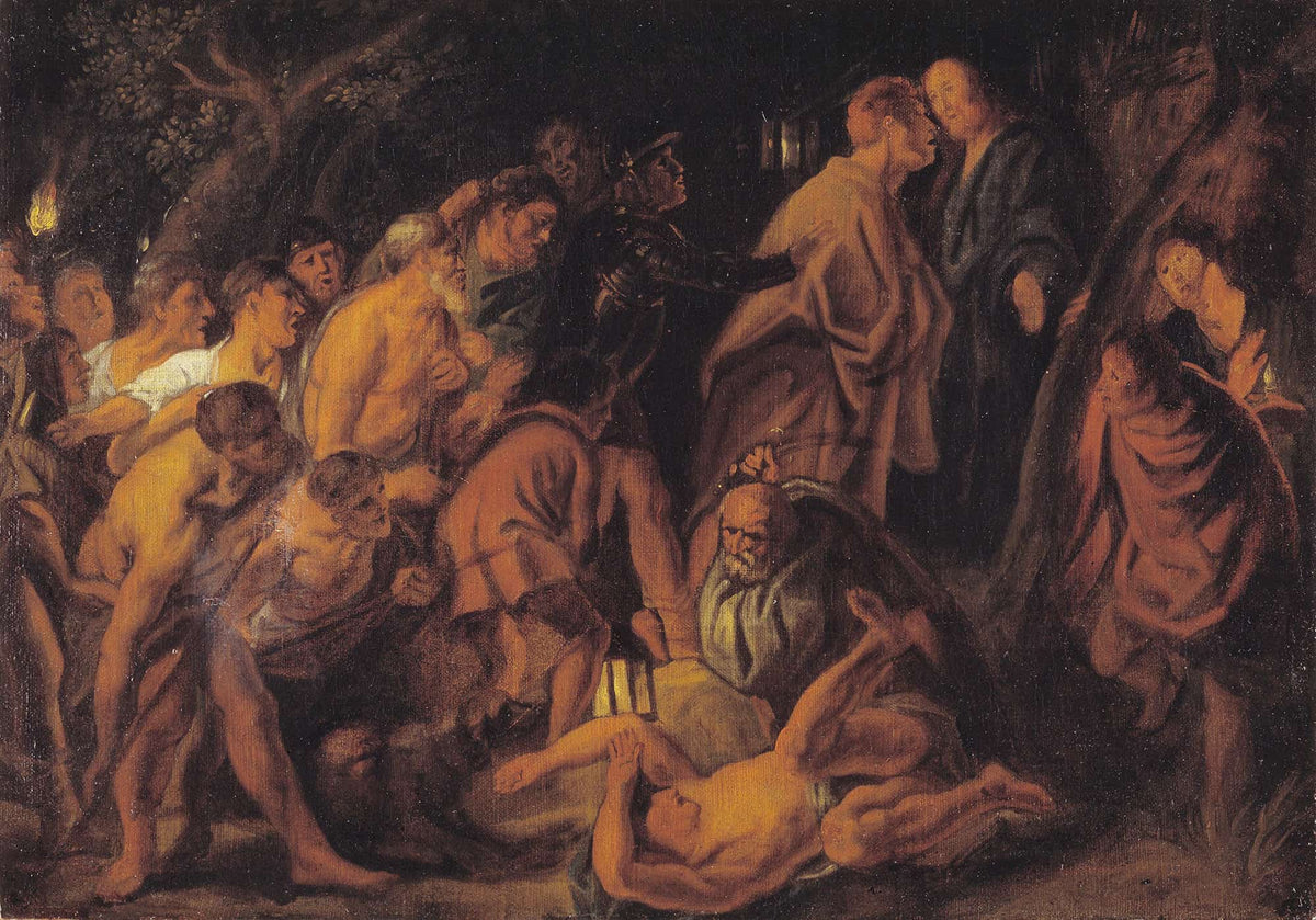 The Betrayal And Arrest Of Christ In Gethsemane by Jacob Jordaens