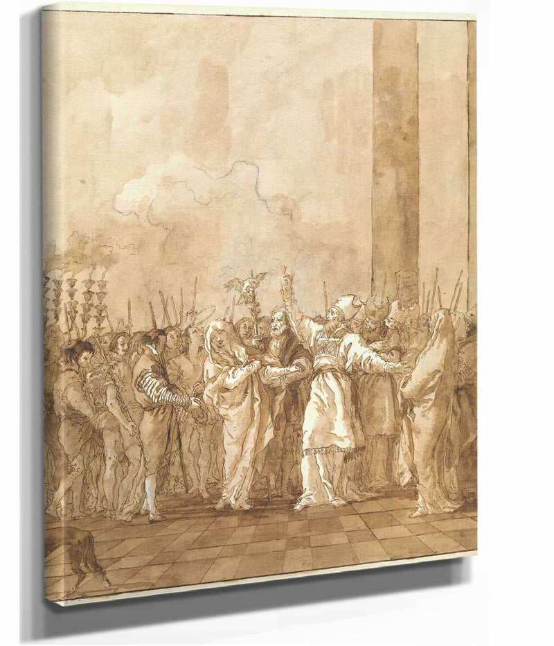 The Betrothal Of The Virgin by Giovanni Domenico Tiepolo