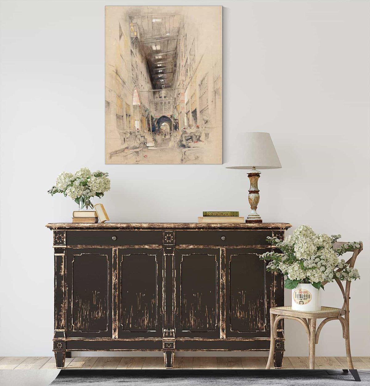 The Bezestein Bazaar El Khan Khalil Cairo by John Frederick Lewis