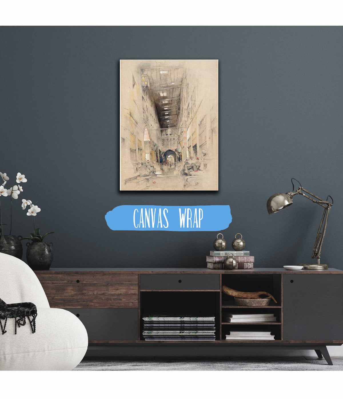 The Bezestein Bazaar El Khan Khalil Cairo by John Frederick Lewis