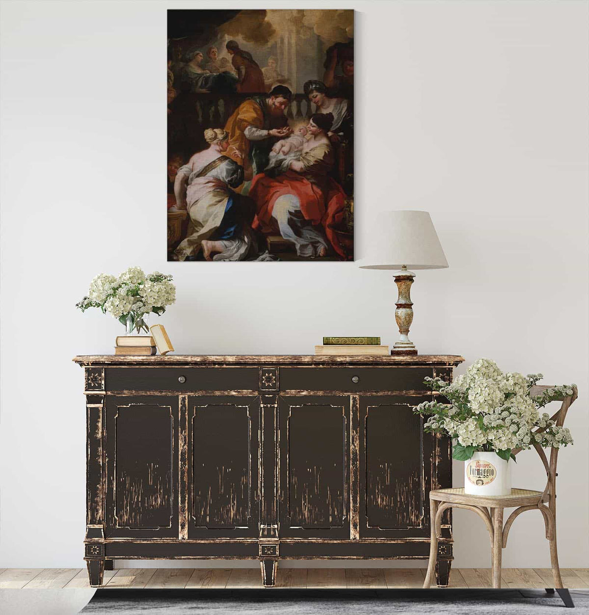 The Birth Of The Virgin by Francesco Solimena