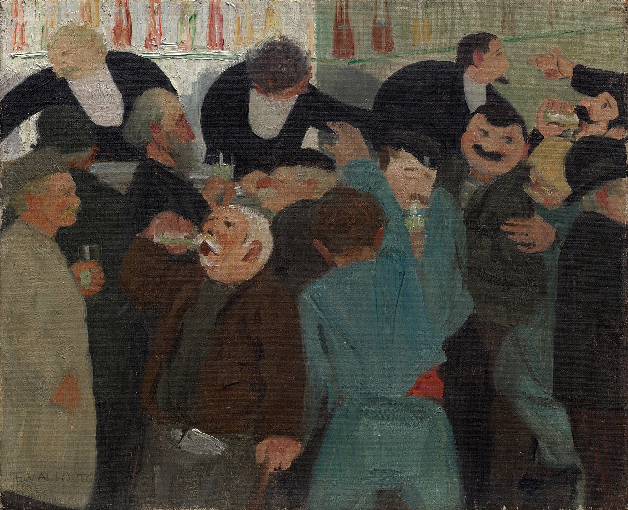 The Bistro by Felix Vallotton