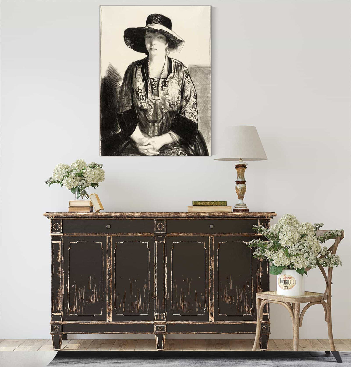 The Black Hat by George Wesley Bellows