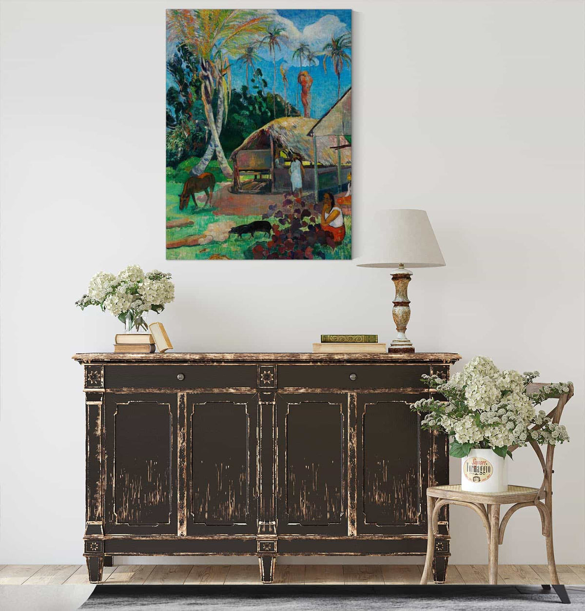 The Black Pigs by Paul Gauguin