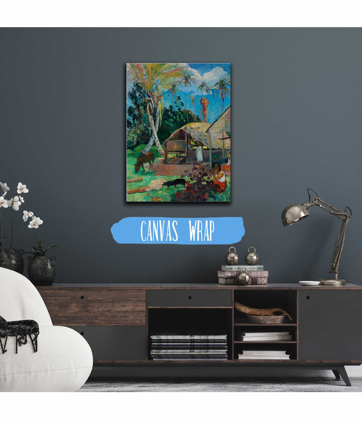 The Black Pigs by Paul Gauguin